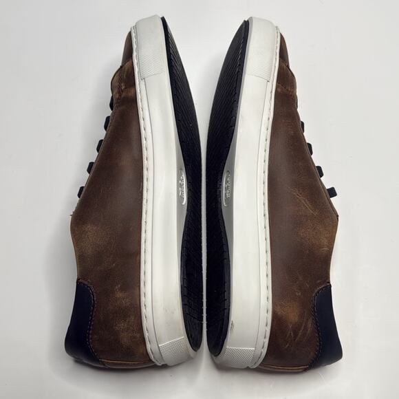 Johnston & Murphy Anson Lace-To-Toe Leather Sneaker Slip-on S-315 Sz 10.5 - Picture 7 of 10